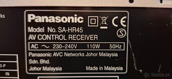 Predám AV receiver Panasonic SA-HR45 - 5