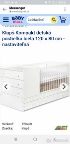 Predam detsku postielku 5v1 - 5