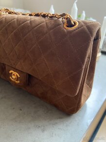 Nádherná kabelka Chanel Flap bag, broušená kůže - 5