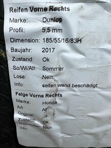 Letné pneumatiky 185/55 R16 - 5