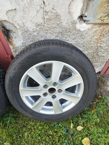 Alu disky Borbet  7JxR16 H2 et50 + zimné pneu 205/60R16 - 5