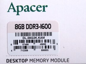 8GB RAM DDR3 1600 CL11 Apacer - 5