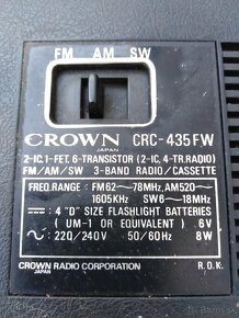 Radiomagnetofon Crown CRC-435FW - 5