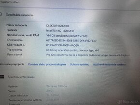 Notebook 15,6" HP. Intel N100 4x800MHz. 16gb ram. 120gb SSD. - 5