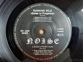 Lp RUNNING WILD - Gates to Purgatory / VG+ - 5