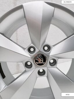 Org Škoda Kodiaq 6,5X17 ET38 5X112 Silber 1205 - 5