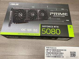 ASUS PRIME GeForce RTX™ 5080 16GB GDDR7 OC Edition - 5