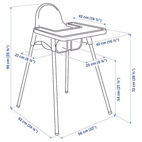 Detská vysoká stolička Ikea - 5