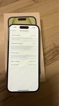 iPhone 15 128GB bateria iba 37 cyklov - 5