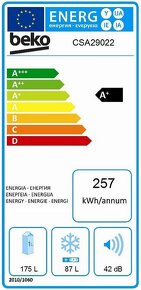 Chladnička s mrazničkou Beko CSA 29022 - 5