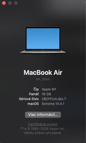 Predám MacBook Air M1 16GB/1TB Grey - 5