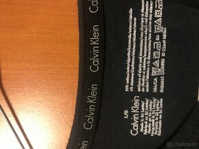 CALVIN KLEIN originál black pánske tricko L - 5