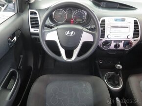 Hyundai i20 1,2i 78k, 1.majiteľ, kúpené v SR - 5