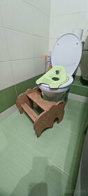 Drevene slonikove schodiky WC, umývadlu "montessorI - 5