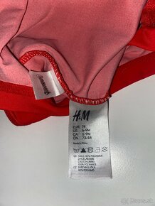 Barbapapa detske cervene jednodielne plavky H&M velkost 74 - 5