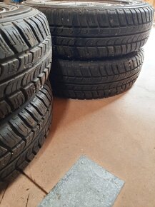 Predám plechové disky s pneu. R 14, 4x108,  z peugeot 207 - 5