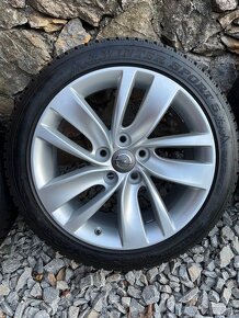 Predám aludisky 5x115 8x18 Originál Opel + zimné pneumatiky - 5