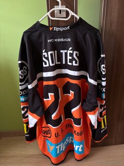 Hraný dres HC Košice 2015-16 hokej extraliga 3b XL game used - 5