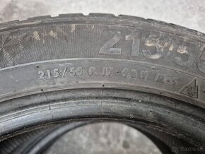 215/55 r17 zimné 2 ks SEMPERIT dezén 7 mm DOT2020 - 5