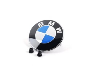 ✅BMW ZNAK / EMBLEM + GUMOVE STUPLE / ROZMER 82/78/74 MM - 5