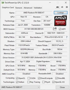 ASRock Radeon RX 5600 XT Phantom Gaming D2 6G OC - 5