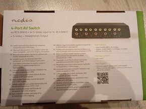 Nedis Manual 4 port audio video switch - 5