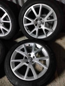 Zimná 4ks alu disky orig. Audi 5x112 R18 pneu 225/50 R18 6mm - 5