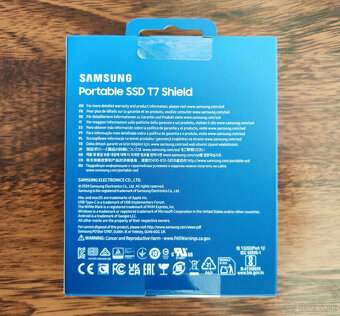 Nový Samsung SSD disk T7 Shield, 2 TB, USB 3.2 Gen 2 - 5