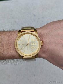 Zlaté hodniky DIESEL - Double Gold 46 mm, ORIGINÁL s krab - 5