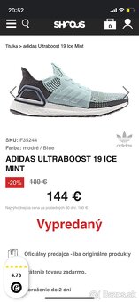 Tenisky Adidas Ultraboost 19 Ice Mint - 5