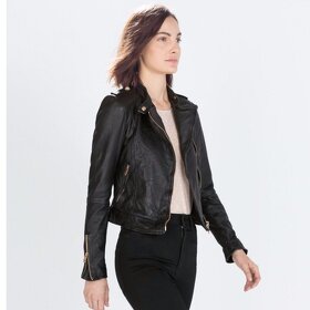 ZARA - nádherná dokonalá kožená bunda '' PC 159,95 € '' - 5