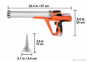 AKU vytlačovacia pištol' + 2 batérie - 5