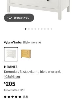 Ikea Hemnes komoda - 5