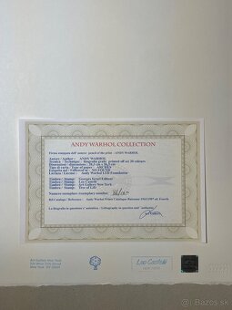 Andy Warhol "Elizabeth II" Limitovaná edícia_Certifikát - 5