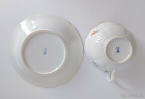 Starožitné porcelánové čajové šapo Míšeň - Meissen - 5