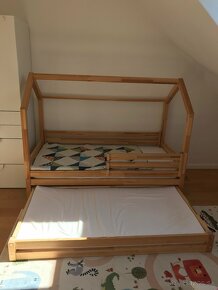 Detská drevená domčeková posteľ Elis Design - 5