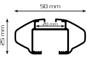 STREŠNÝ NOSIČ Aurilis 120 cm - 5