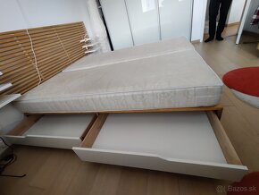 Manželská posteľ IKEA a matracmi - 5