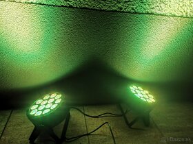 4ks led par reflektory 140W na diaľkové ovládanie, dmx - 5