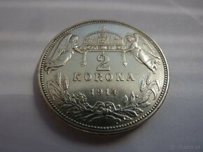 R-U Vzácna 2 koruna 1914 KB v krásnom zbierkovom stave - 5