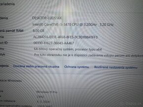 Počítač Dell 3010.Intel i5-3470 4x3,20GHz.8gb ram.256gb SSD - 5