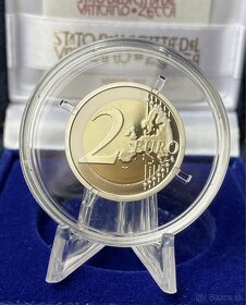 Vatikan PROOF pamatne 2 Euro mince - 5