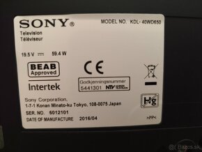 Televízor SONY KDL- 40WD650 - 5