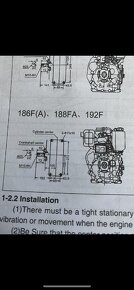 Motor do Čínského minibagru Koop 192FE - 5