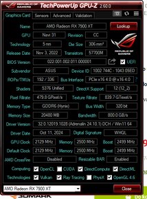 [Predám] ASUS TUF GAMING Radeon RX 7900 XT 20GB OC - 5