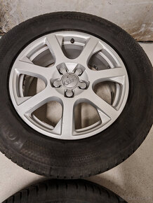 5x112 R17 7J ET37 Audi + 235/65R17 Zimné Continental - 5