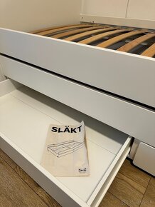 Ikea postel SLAKT s pristelkou - 5