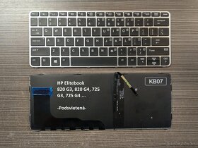 Klavesnice HP 250 G7 15DA// 15-p 15-f// HP 820// HP 840 G5 - 5