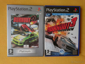 Hra na PS2 - BURNOUT, MIDNIGHT CLUB, GRAN TURISMO - 5