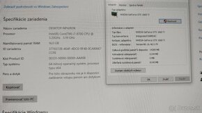 Herné pc  intel core i7 8700 3.20ghz/16GB/SSD/GTX1660TI 6GB - 5